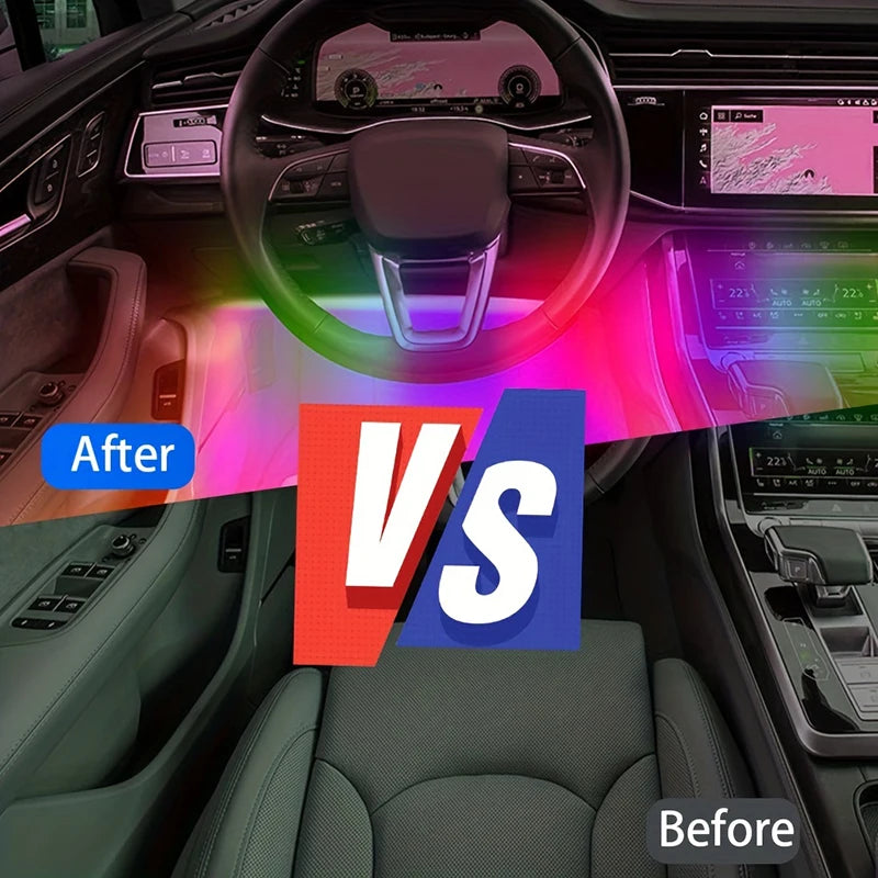 Tira LED RGB para Coche con Control por App y Bluetooth