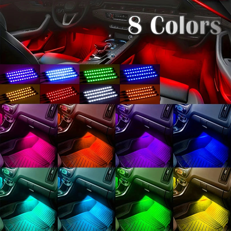 Tira LED RGB para Coche con Control por App y Bluetooth